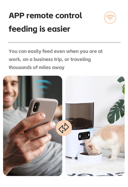 Furavix Pro Mangeoire Automatique 5L WiFi avec Caméra HD | Distributeur Intelligent pour Chats & Chiens