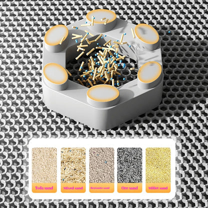 Tapis Litière Chat XXL Double Couche - Imperméable Anti-Dérapant