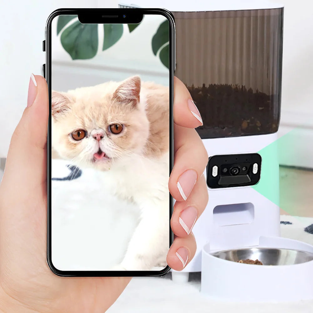 Furavix Pro Mangeoire Automatique 5L WiFi avec Caméra HD | Distributeur Intelligent pour Chats & Chiens