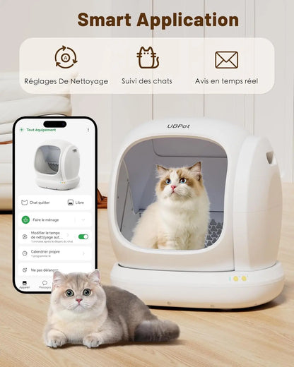 Furavix Max – Litière autonettoyante connectée grande capacité pour 2 chats