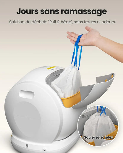 Furavix Max – Litière autonettoyante connectée grande capacité pour 2 chats