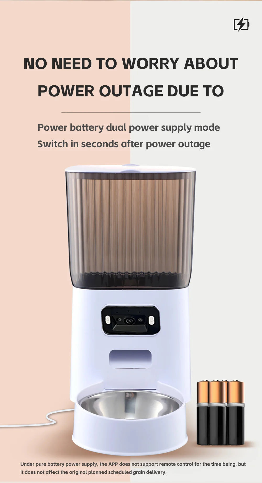 Furavix Pro Mangeoire Automatique 5L WiFi avec Caméra HD | Distributeur Intelligent pour Chats & Chiens